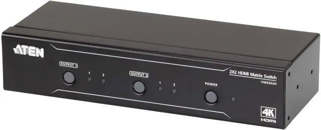 Main image of Aten VM0202H 2x2 4K HDMI Matrix Switch | ATEN UK | #1 KVM Market Leader