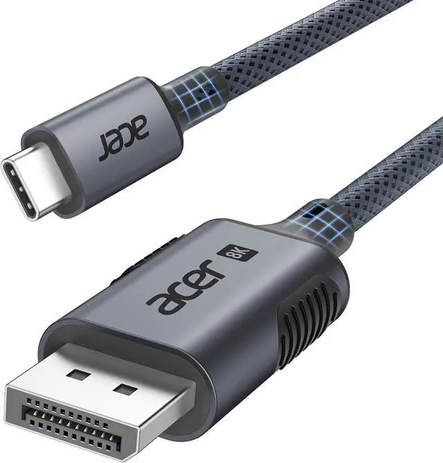 Alt view image 6 of 7 - acer 6 in 1 USB C Hub with Ethernet bunlde with USB C to DisplayPort 1.4 Cable 6.6FT