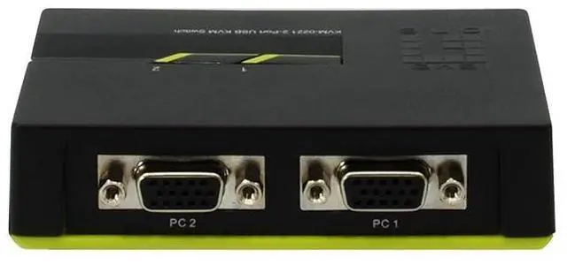 Alt view image 3 of 5 - Level One 2-Port 2*USB KVM with Audio Bl, KVM-0221