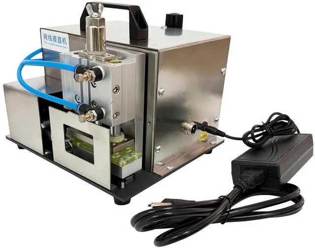 Main image of INTSUPERMAI Cable Straightener Machine, Network Cable Straightening Machine Compact Desktop Pneumatic Tool with Foot Pedal for Network Cable Untwisting & Wire Prep 110V