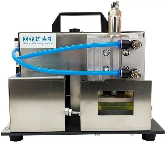 Alt view image 4 of 7 - INTSUPERMAI Cable Straightener Machine, Network Cable Straightening Machine Compact Desktop Pneumatic Tool with Foot Pedal for Network Cable Untwisting & Wire Prep 110V
