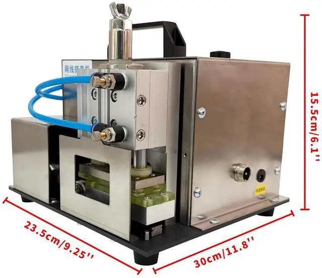 Alt view image 2 of 7 - INTSUPERMAI Cable Straightener Machine, Network Cable Straightening Machine Compact Desktop Pneumatic Tool with Foot Pedal for Network Cable Untwisting & Wire Prep 110V