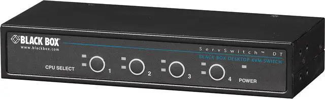 Main image of Black Box KVM Switch - 4-Port, Single-Monitor, VGA, PS/2, Desktop