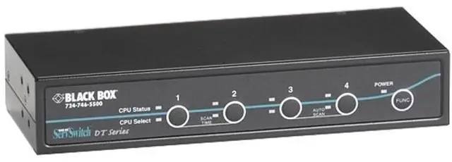 Main image of KV9614A - BLACK BOX CORP KV9614A SERVSWITCH DT DVI 4-PORT WITH EMULATED U Black Box Corporation KV9614A-K Black Box KVM Switches / KVM Consoles