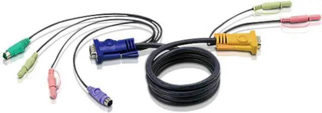 Main image of ATEN 2L5303P MasterView Max PS/2 KVM Cable with Audio (10 Feet)