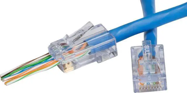 Alt view image 5 of 7 - Platinum Tools 100010B EZ-RJ45 Cat6 Connector for Ethernet Cable Termination, 100 per Box