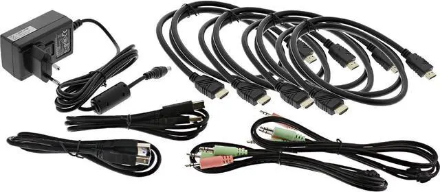 Alt view image 3 of 6 - InLine KVM Desktop Switch, 2-Gang Dual Monitor, HDMI, 4K, USB 3.0, Audio