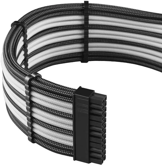 Alt view image 3 of 4 - CableMod Pro ModMesh Sleeved Cable Extension Kit (Black + White)