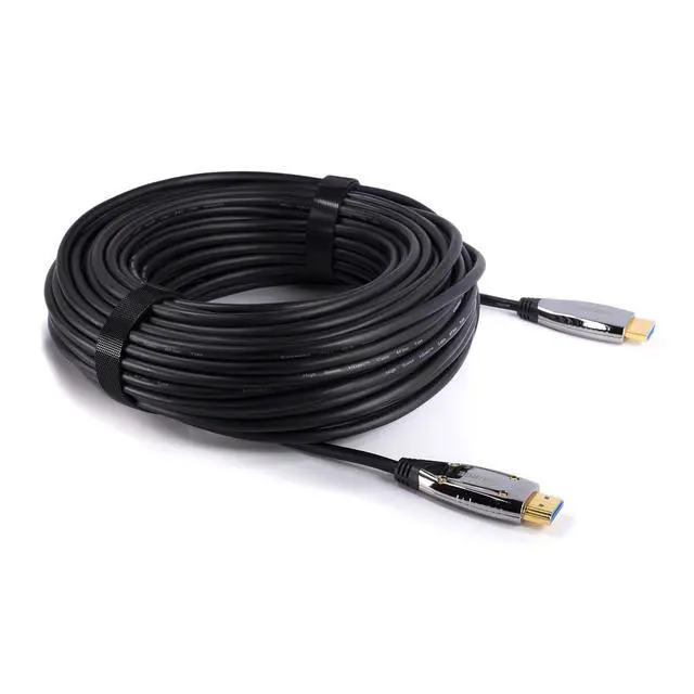 Alt view image 2 of 7 - THE CIMPLE CO 50 FT Fiber-Optic HDMI Cable for Satellite Receivers, TVs, Streaming - High-Speed HDMI Cord Compatible with 4K, HDCP, HDR, ARC - Hybrid HDMI with Gold Connectors - 50 Feet (15 Meters)