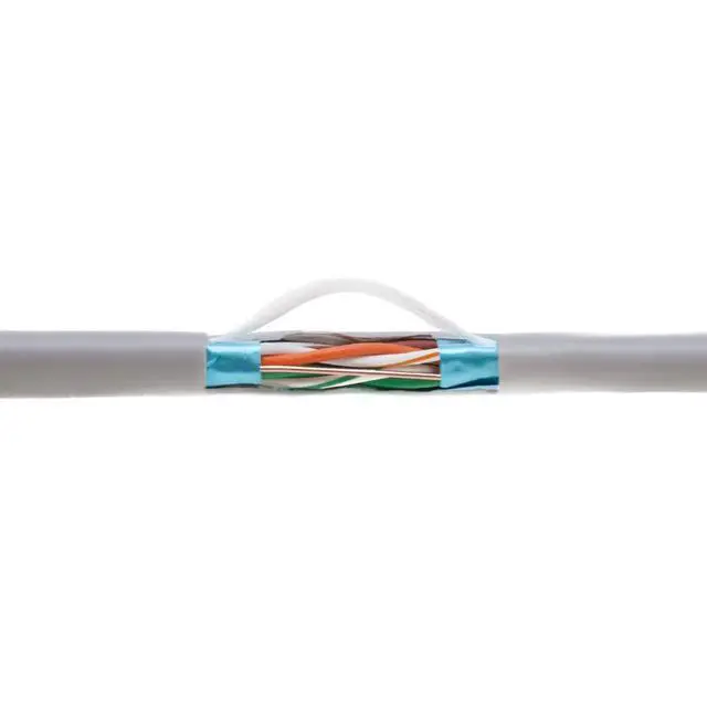 Alt view image 4 of 7 - SATMAXIMUM Cat5e FTP 1000ft Shielded Solid Cable Ethernet Network 24AWG Bulk Wire Grey