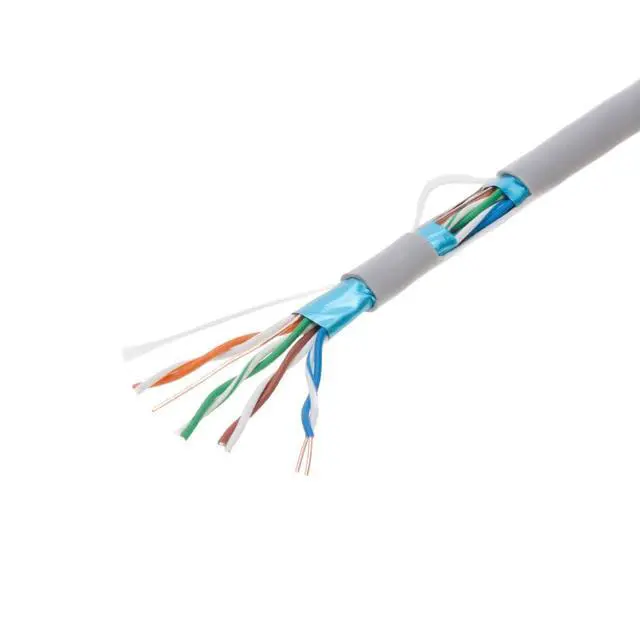 Alt view image 5 of 7 - SATMAXIMUM Cat5e FTP 1000ft Shielded Solid Cable Ethernet Network 24AWG Bulk Wire Grey