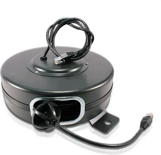 Main image of CAT6-65-S Retractable Ethernet Cable Reel, 65 ft Shielded CAT6 Cable with Steel Reel and Static End, Professional Network Cable Management for Stage, Studio, Office, and Industrial Use