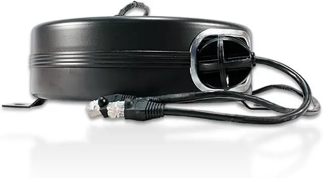 Alt view image 2 of 3 - CAT6-65-S Retractable Ethernet Cable Reel, 65 ft Shielded CAT6 Cable with Steel Reel and Static End, Professional Network Cable Management for Stage, Studio, Office, and Industrial Use