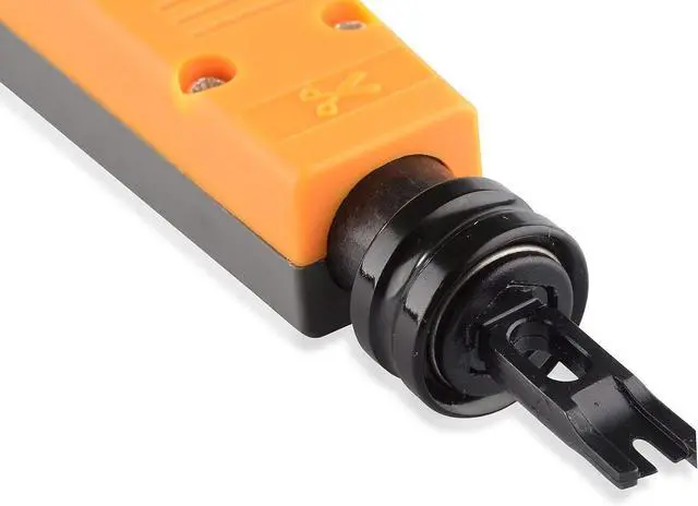 Alt view image 7 of 7 - Cable Matters 50-Pack RJ45 Shielded Modular Plugs with Strain Relief Boots & 110 Punch Down Tool with 110 Blade