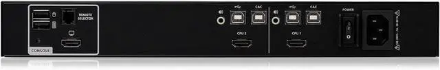 Main image of IOGEAR HDMI Single View Secure KVM - 2 Computer(s) - 1 Local User(s) - 3840 x 2160 - 7 x USB - 3 HDMI - Desktop, Rack-mountable - TAA Compliant