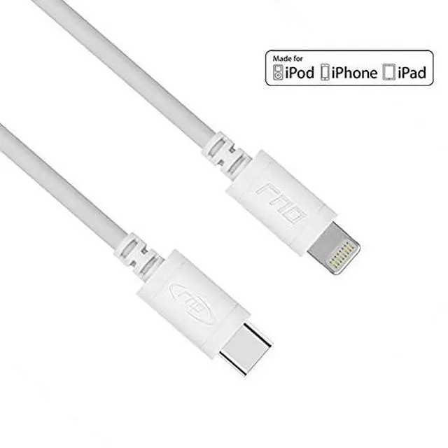 Alt view image 4 of 5 - RND MFi Certified USB-C to Lightning 6ft Cable (6-Pack) for iPhone, iPad (Pro, Air, Mini) and iPod (6 Feet/1.8M/White)