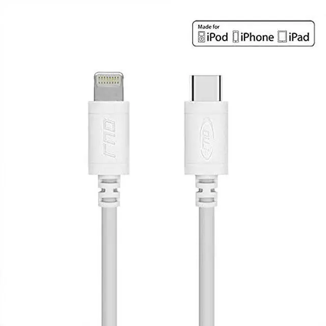 Alt view image 5 of 5 - RND MFi Certified USB-C to Lightning 6ft Cable (6-Pack) for iPhone, iPad (Pro, Air, Mini) and iPod (6 Feet/1.8M/White)