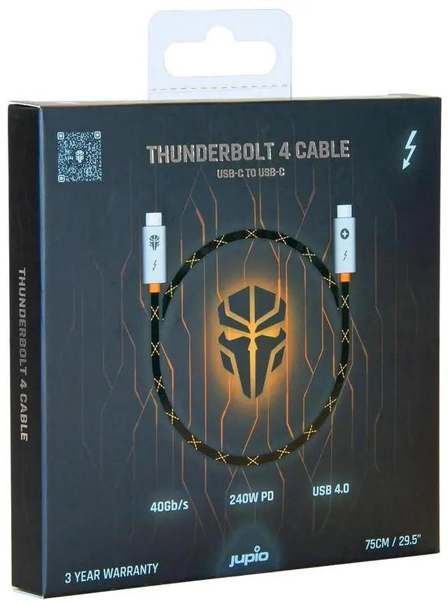 Alt view image 2 of 4 - JUPIO x Pr1meGear Thunderbolt 4 Cable 75 cm (CAB0075)