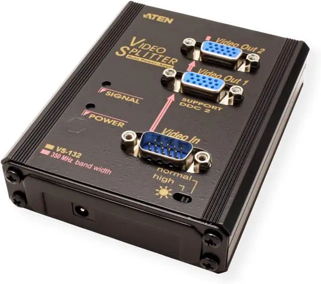 Alt view image 2 of 2 - Aten VS132 2-Port Video Splitter 350MHz
