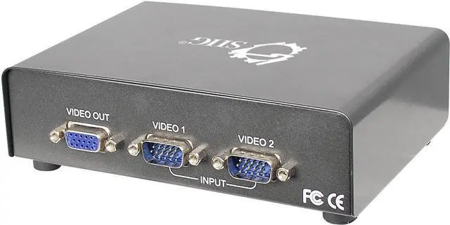 Alt view image 2 of 2 - SIIG CE-VG0F11-S1 2 x 1 VGA Switch,Black