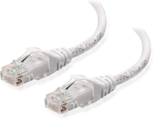 Alt view image 2 of 7 - Cable Matters Snagless Long Cat6 Ethernet Cable (Cat6 Cable, Cat 6 Cable) in White 150 ft & Nail-in Cable Clips Cord Organizer