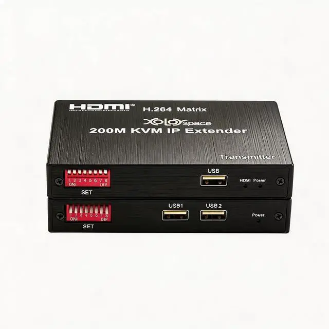 Alt view image 3 of 6 - EX200M-K 1080P HDMI Extender Over IP Supports one-to- multipoint and multipoint-to-multipoint with USB KVM Extension
