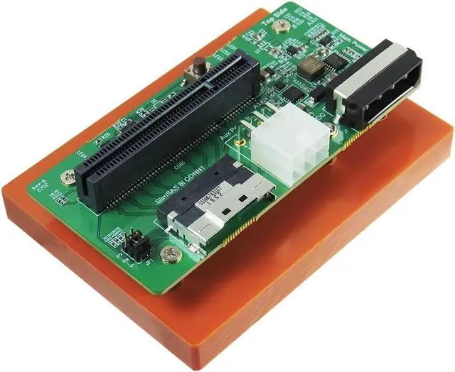 Main image of Micro SATA Cables|SlimSAS 8i (SFF-8654) to PCIe x8 Slot Adapter