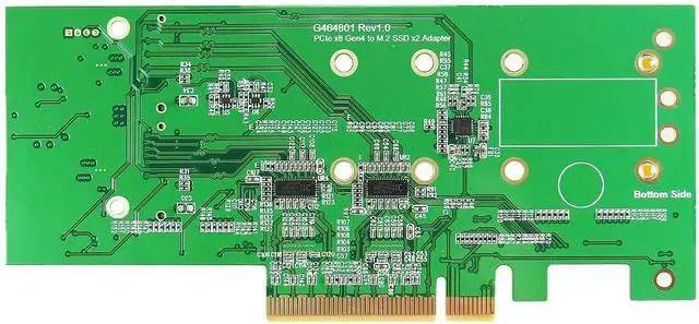 Alt view image 7 of 7 - Micro SATA Cables|SlimSAS 8i (SFF-8654) to PCIe x8 Slot Adapter