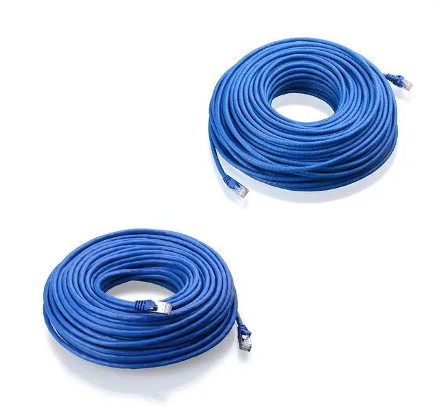 Main image of Cable Matters 150-Foot & 100-Foot Cat6 & Cat6A Ethernet Cables in Blue for LAN Networking (PC, Server, Printer, Router, VoIP Phone, PoE Device)