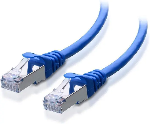 Alt view image 5 of 7 - Cable Matters Snagless Long Cat6 Ethernet Cable (Cat6 Cable, Cat 6 Cable) in Blue 75 ft & Cat6A (SSTP, SFTP) Shielded Ethernet Cable 50 ft