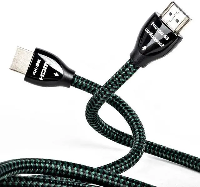 Alt view image 4 of 7 - AudioQuest Photon 48 2.1 HDMI Cable - 8K/10K Ultra HD, Gaming, High-Speed, 48Gbps, HDR, eARC (5m)