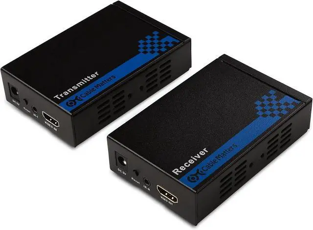 Alt view image 2 of 7 - Cable Matters Wall Mount HDMI Extender with TCP/IP Support for 1-to-Many Setup - Up to 300 Feet & Premium Braided 48Gbps Ultra HD 8K HDMI Cable