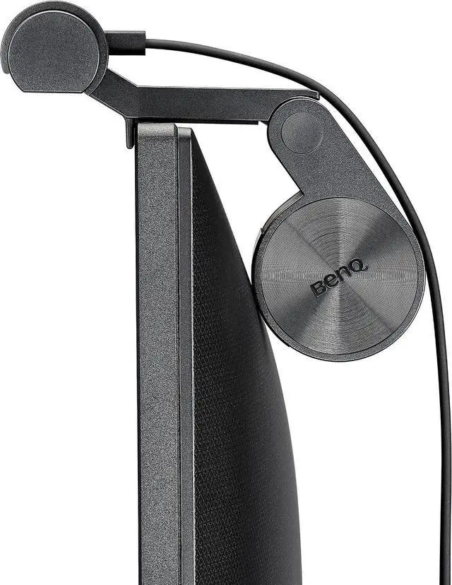 Alt view image 4 of 7 - BenQ ScreenBar Plus e-Reading LED Computer Monitor Light Bar with Desktop Dial, Auto-Dimming and Hue Adjustment, No Screen Glare, Space Saving, USB Powered, Matte Silver