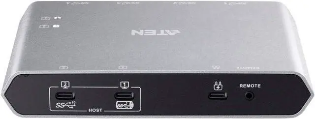 Alt view image 2 of 6 - ATEN 2-Port USB-C Gen 2 Sharing Switch with Power Pass-Through | UK Version US3342