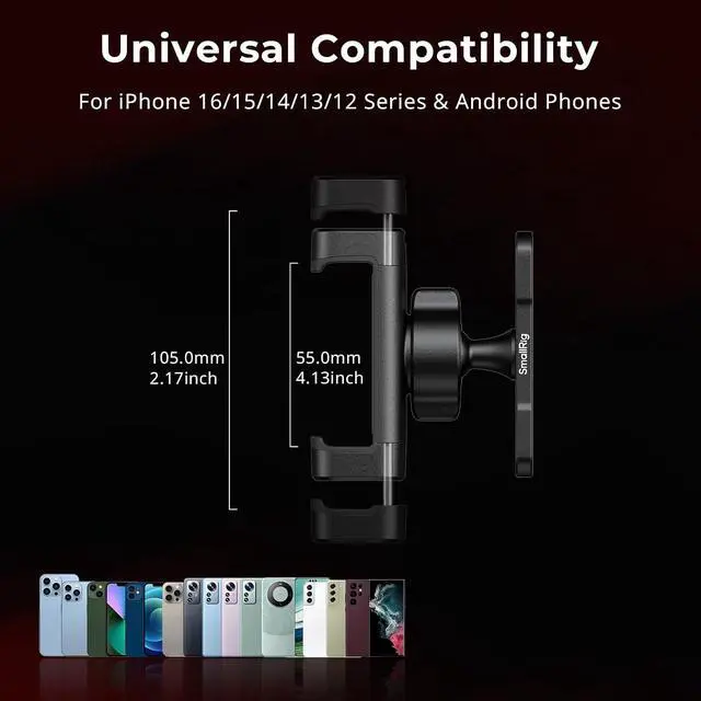 Alt view image 7 of 7 - SMALLRIG Bundle USB C to USB C Coiled Data Cable (Angled to Angled) 4793 Magnetic Phone Holder for Gym 5582