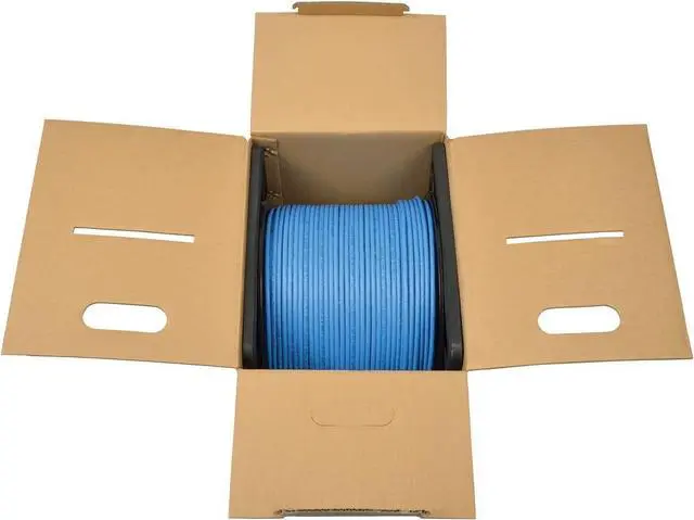 Alt view image 4 of 5 - TRIPP LITE Cat6 Bulk Solid-Core Cable, Plenum-Rated PVC (CMP), Gigabit, Blue, 1000' (N224-01K-BL)