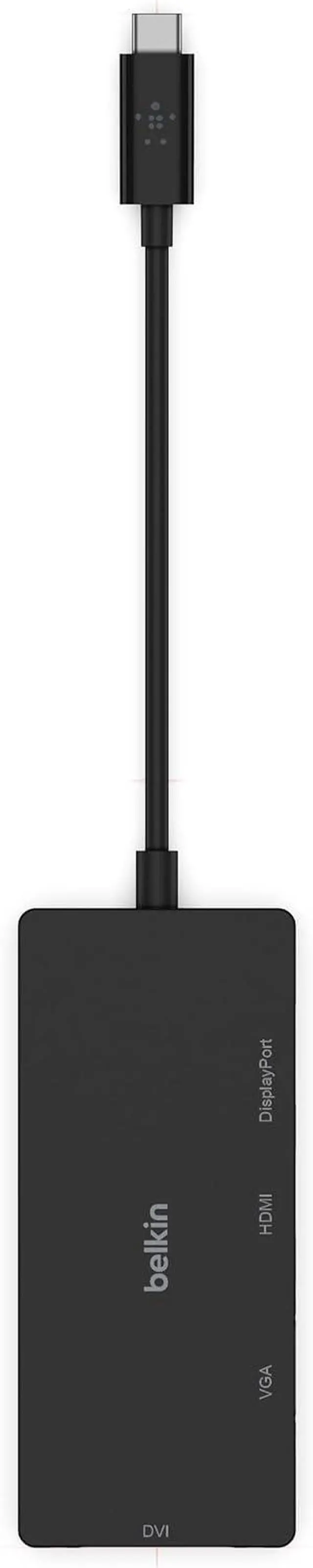 Alt view image 6 of 7 - Belkin Adpt,Usbc-Hdmi,Vga,Dvi,Dsplypt,Blk