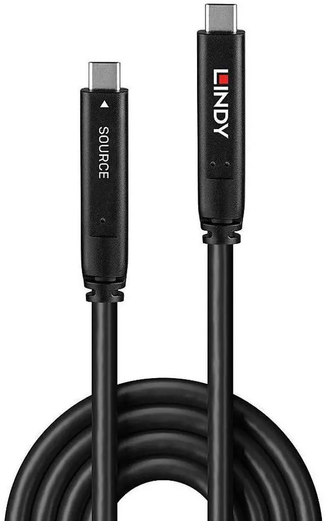 Alt view image 2 of 4 - Lindy 15m USB 3.2 Gen 2 & DP 1.4 Type C Hybrid Cable, W128919698 (Type C Hybrid Cable)