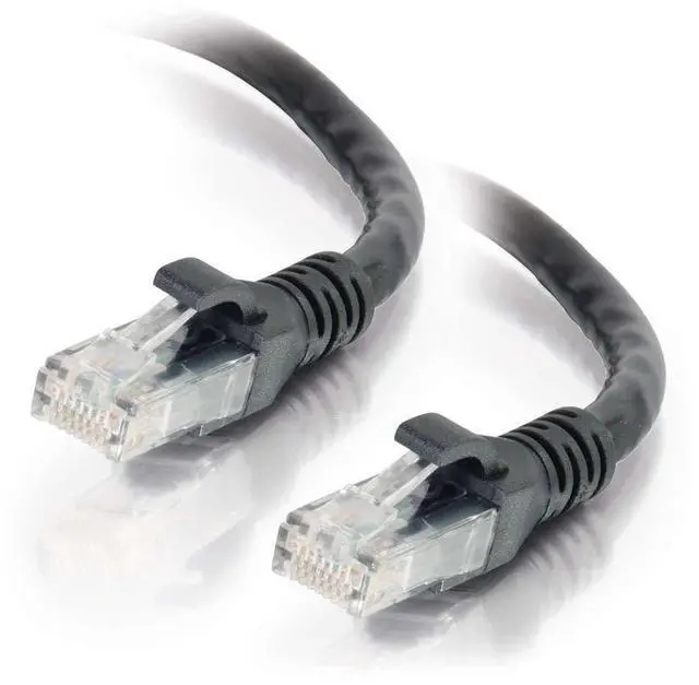 Main image of C2G 10300 Cat6 Cable - Snagless Unshielded Ethernet Network Patch Cable, TAA Compliant, Black (100 Feet, 30.48 Meters) - TAA Compliant