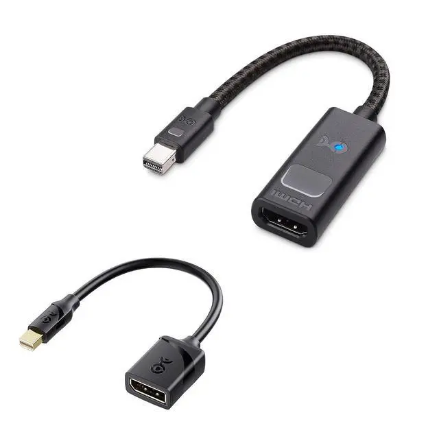 Main image of Cable Matters 8K Mini DisplayPort to DisplayPort 1.4 Adapter in Black - 8K@60Hz, 4K@120Hz Resolution Ready & Active 8K Mini DisplayPort 1.4 to HDMI 2.1 Adapter with 4K 120Hz or 8K 60Hzin Black