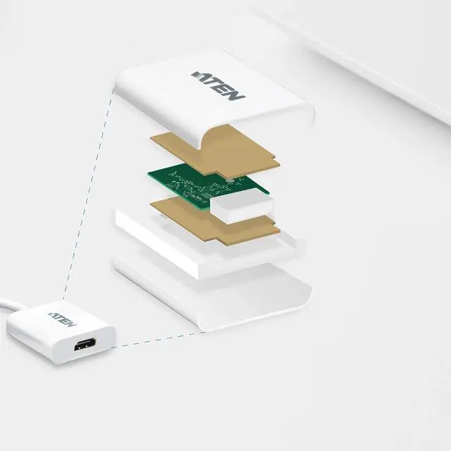 Alt view image 2 of 2 - ATEN Displayport(M) to Hdmi(F) Adapter
