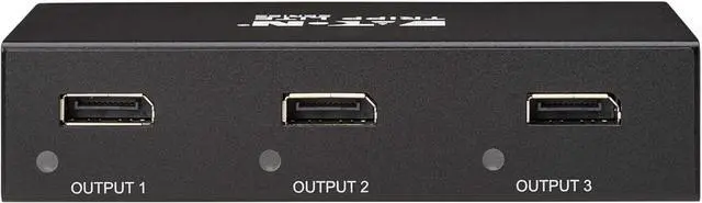Alt view image 3 of 7 - Tripp Lite Series 3-Port DisplayPort Splitter for 3 Monitors, 4K@60Hz Video, 1 in 3 Out, DP 1.4, MST Hub, TAA Compliant, Plug-and-Play, 1-Year Warranty (B156-003-8K)
