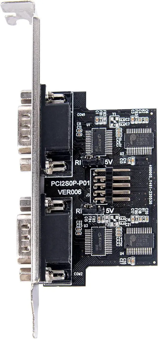 Alt view image 2 of 7 - SilverStone Technology ECD01 Internal USB 2.0 to Dual RS232 Serial Port Adapter, SST-ECD01
