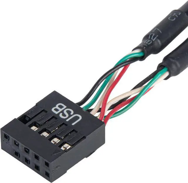 Alt view image 6 of 7 - SilverStone Technology ECD01 Internal USB 2.0 to Dual RS232 Serial Port Adapter, SST-ECD01