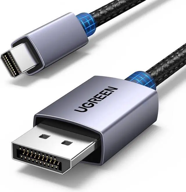 Alt view image 6 of 7 - UGREEN 8K@60Hz USB C to DisplayPort 1.4 Adapter Cable 4K@240Hz Bundle VESA Mini DisplayPort to DisplayPort 1.4 Cable 6.6FT