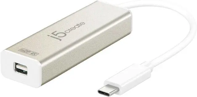 Main image of j5create USB C to Mini DisplayPort Adapter Cable- 4K@60Hz Type C Dongle Connects External Monitor Display, HDTV, Projector for MacBook, Chromebook, Laptops, Phones, Tablets, PC with USB-C Port