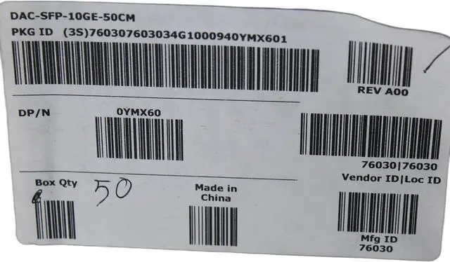 Alt view image 5 of 5 - Addon-Networking Twinaxial Cable (DAC-SFP-10GE-50CM-AO)