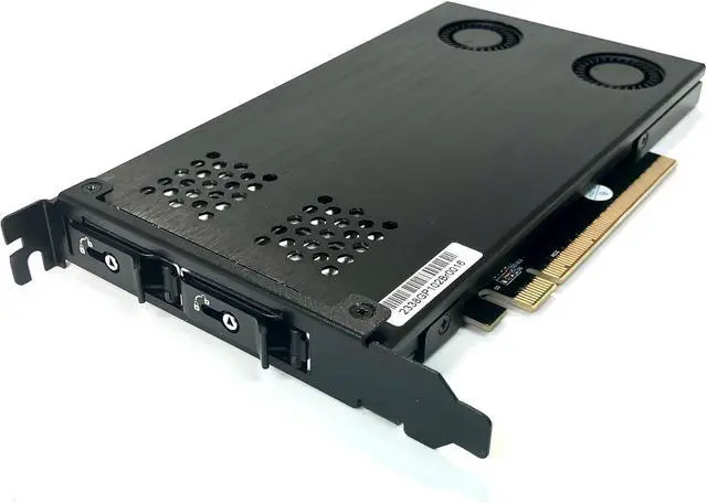 Main image of Micro SATA Cables Expand Your Storage Capabilities with The Swappable NVMe U.2 M.2 PCIe Slot Adapter Dual SSD - Dual M.2 PCIe Adapter and Slot Splitter