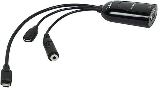 Alt view image 3 of 3 - Monoprice MHL to VGA Adapter - Black (110024)