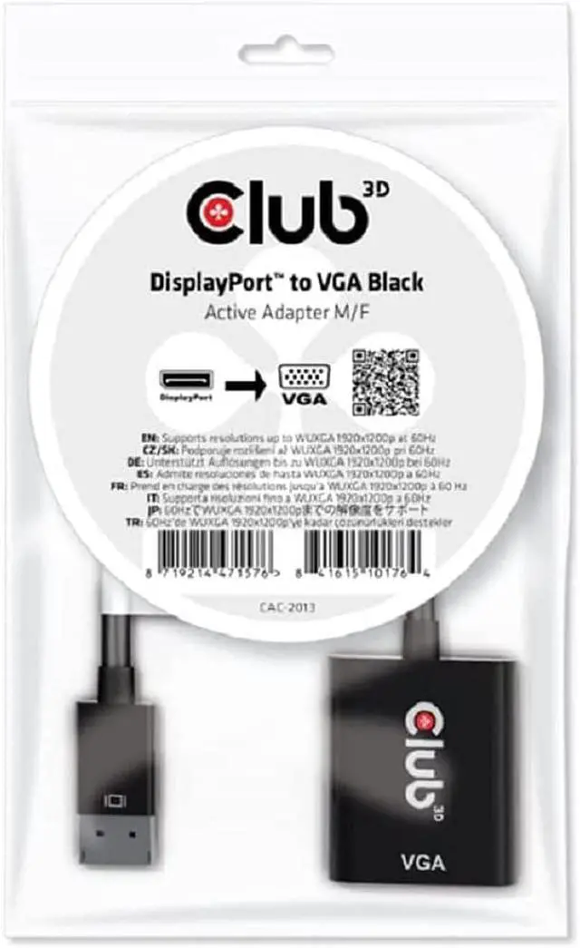 Main image of Club 3D DisplayPort to VGA Active Adapter M/B